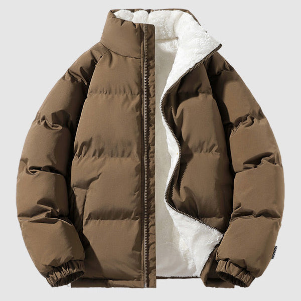 Shearling-Lined Puffer Jacket