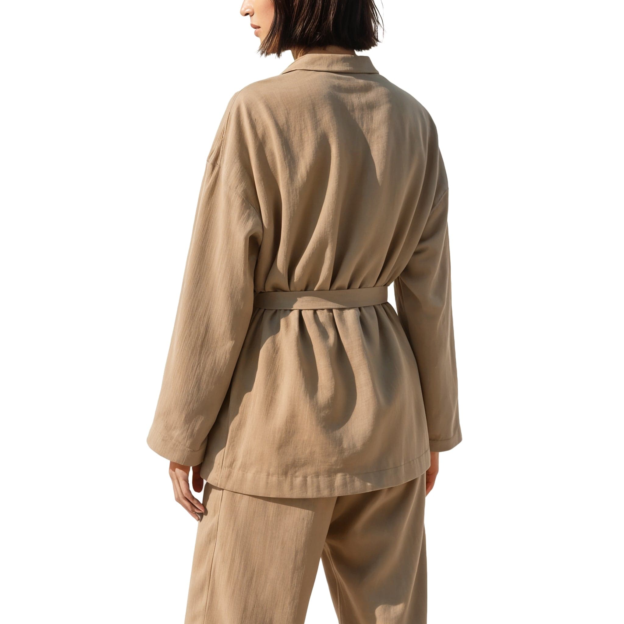 Two-Piece Belted Lounge Set