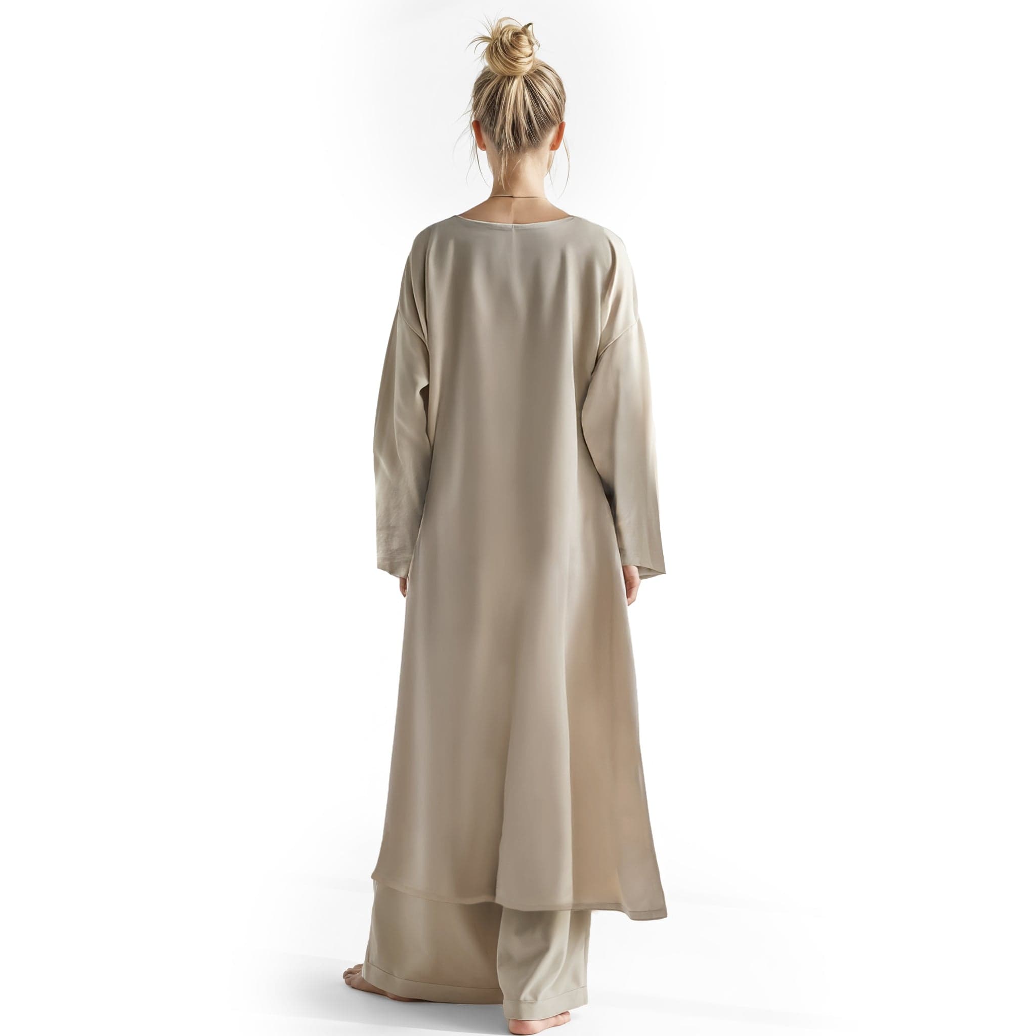 Two-Piece Lounge Set with Kimono Sleeves