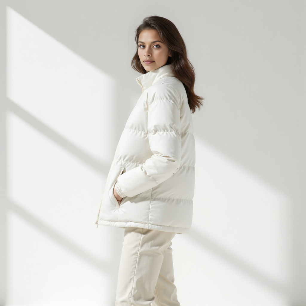 Shearling-Lined Puffer Jacket
