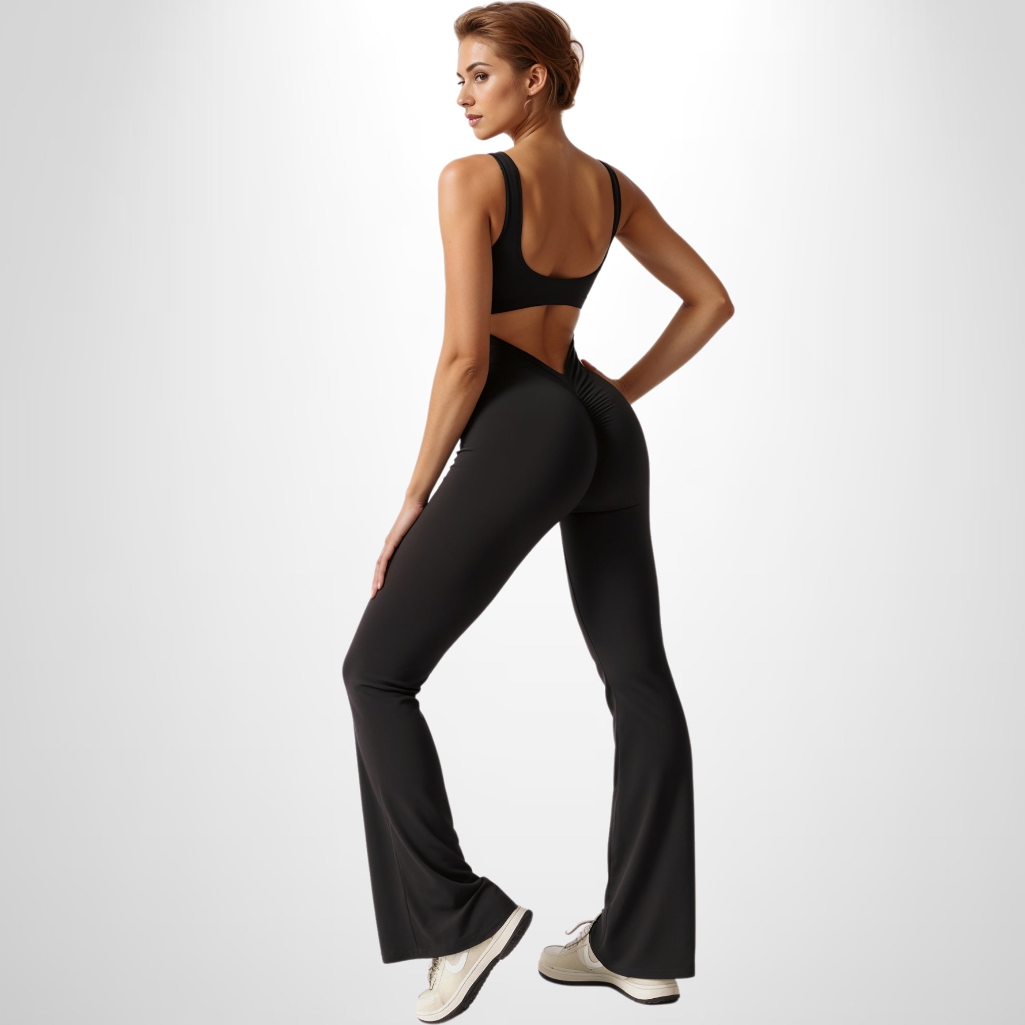 Sleek Flared Jumpsuit