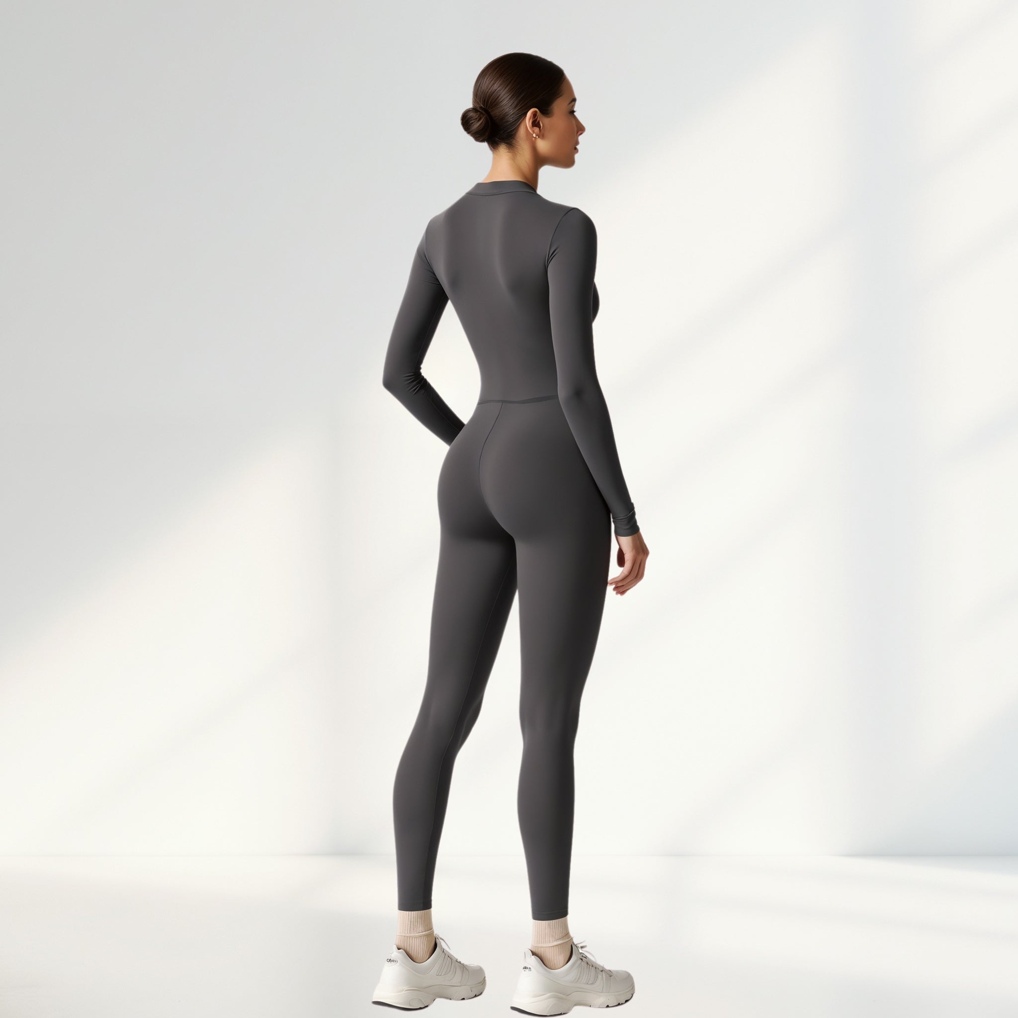 Full-Length Zip-Front Bodysuit