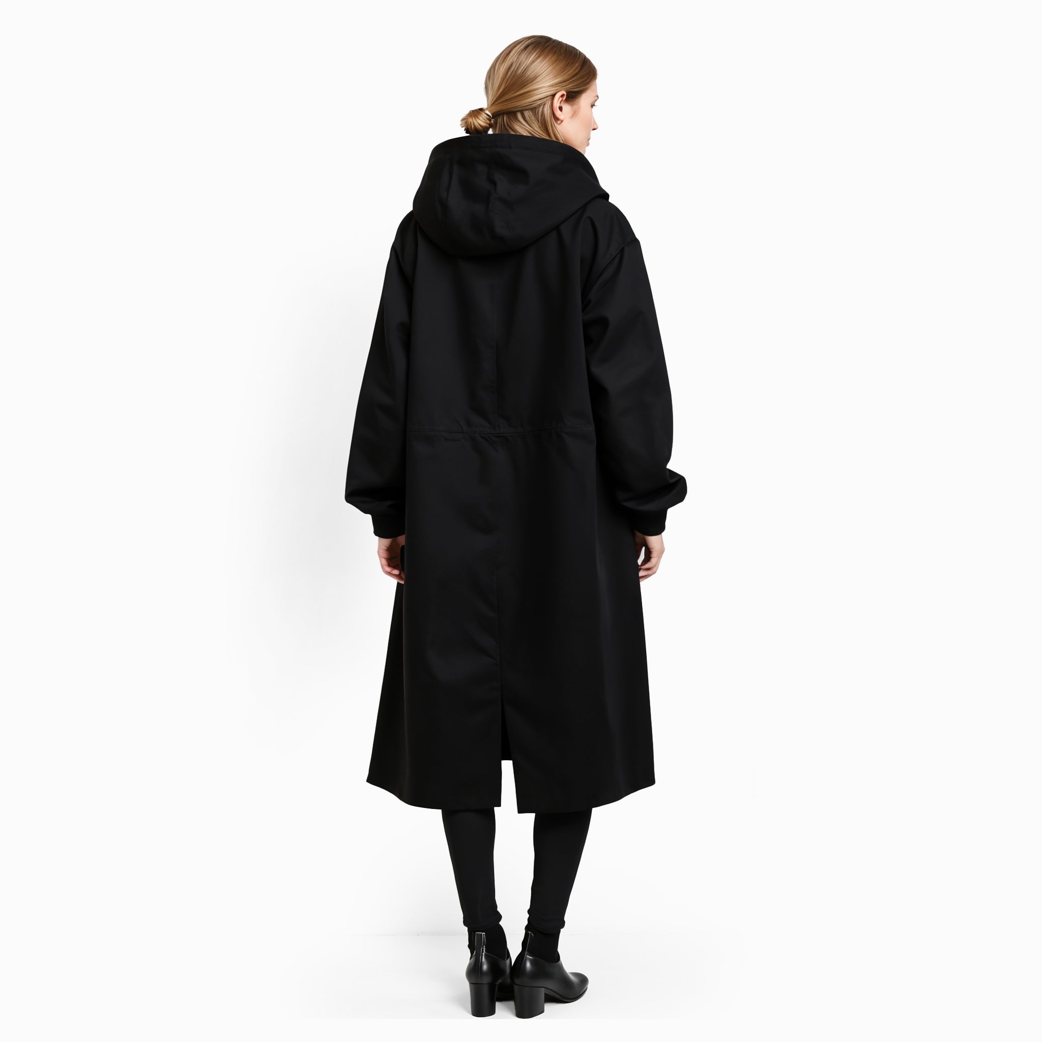 Oversized Hooded Trench Coat