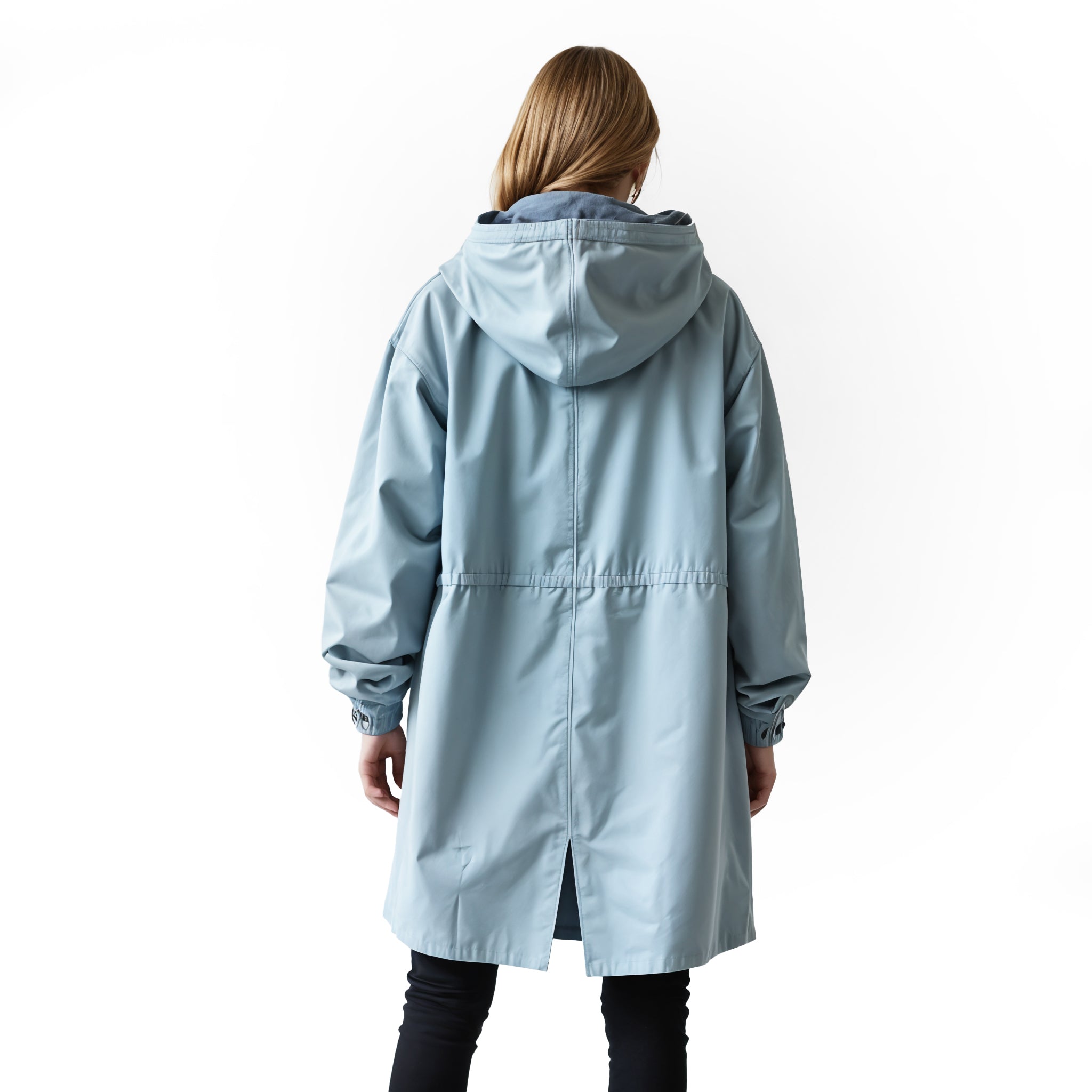 Oversized Hooded Trench Coat