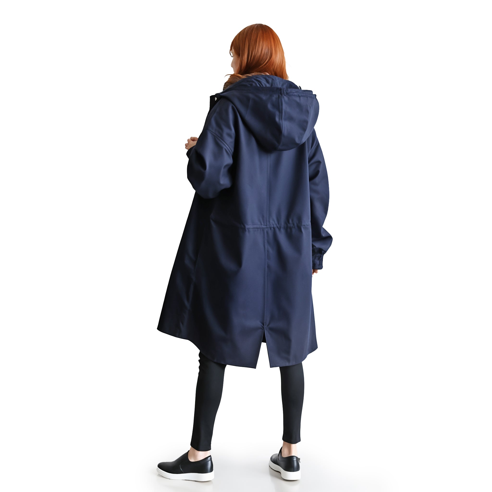 Oversized Hooded Trench Coat