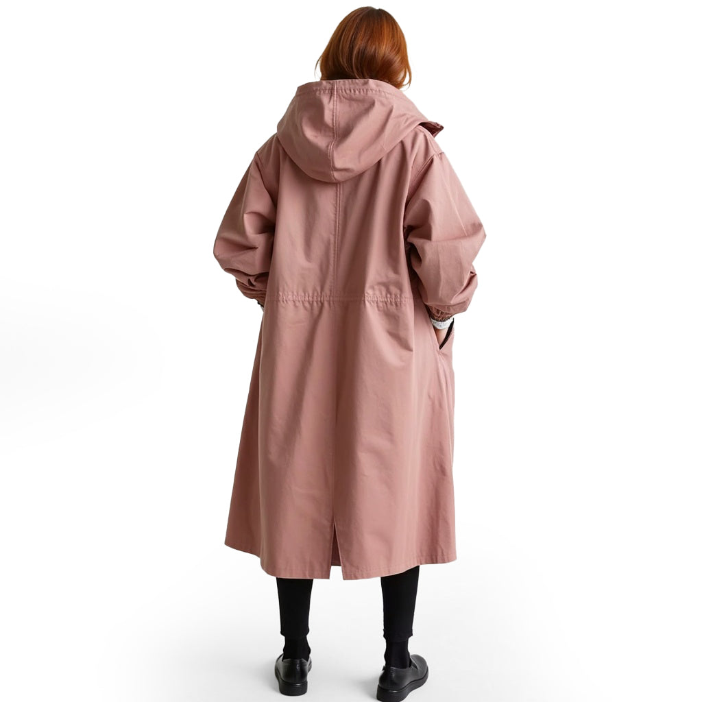 Oversized Hooded Trench Coat