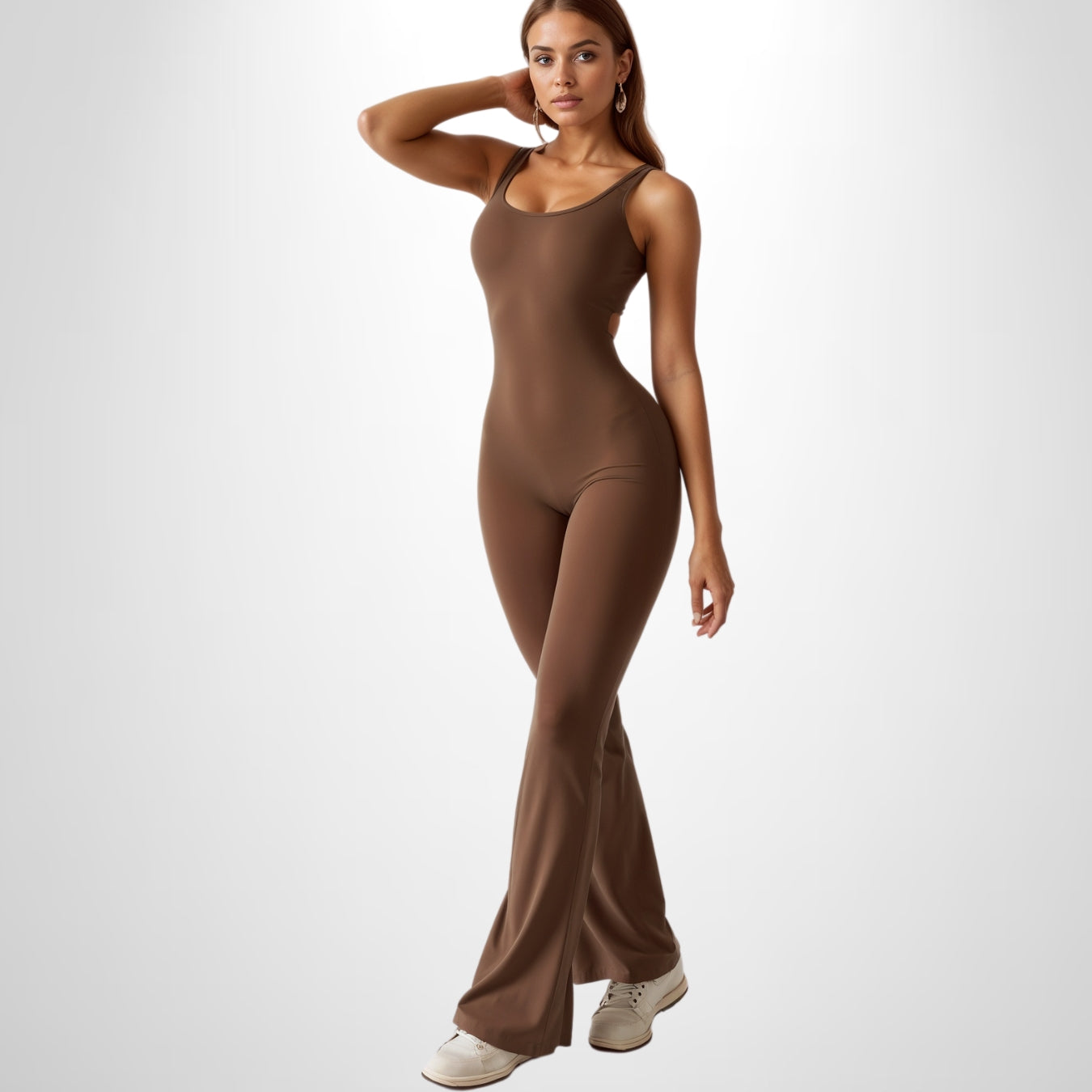 Sleek Flared Jumpsuit