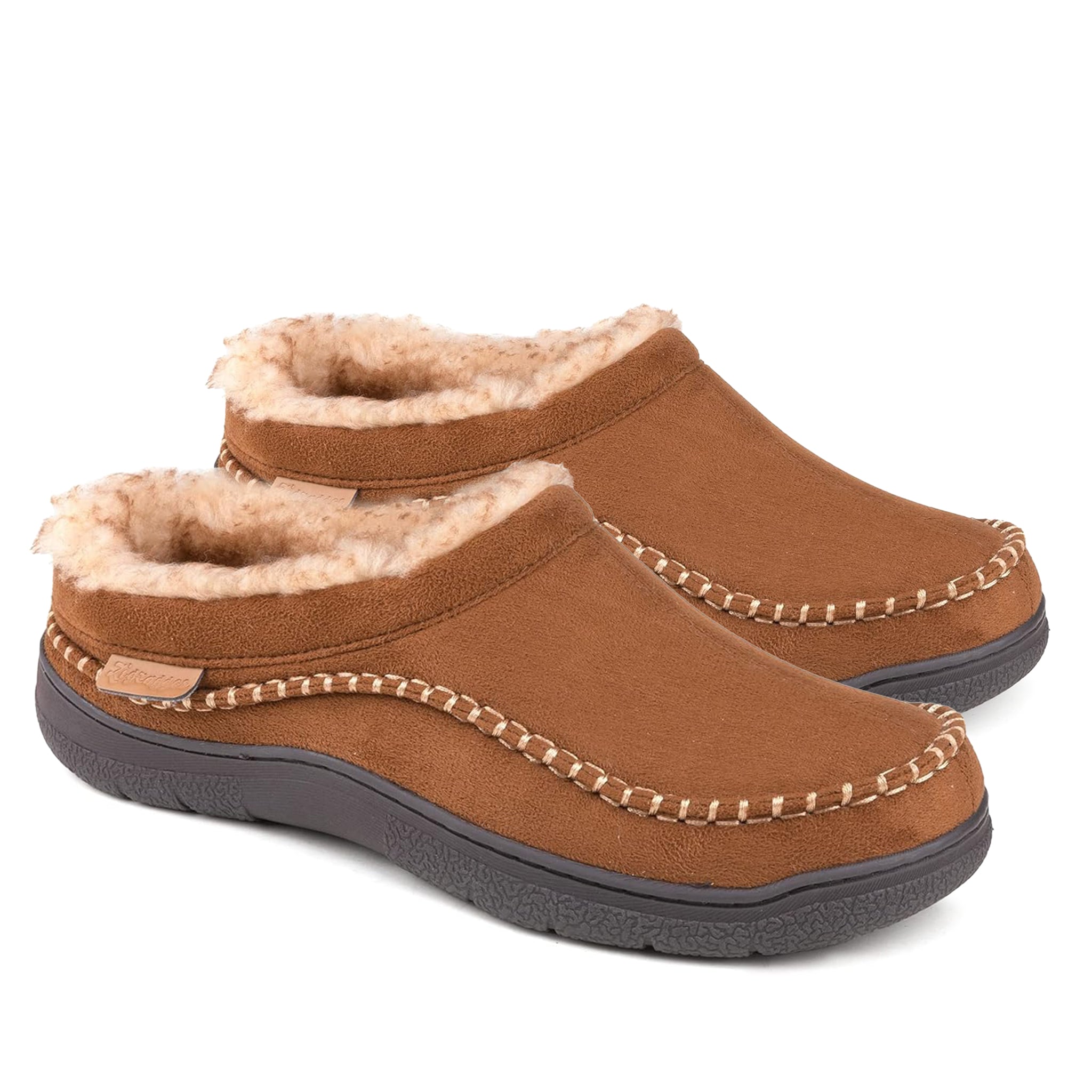 Shearling-Lined Slippers