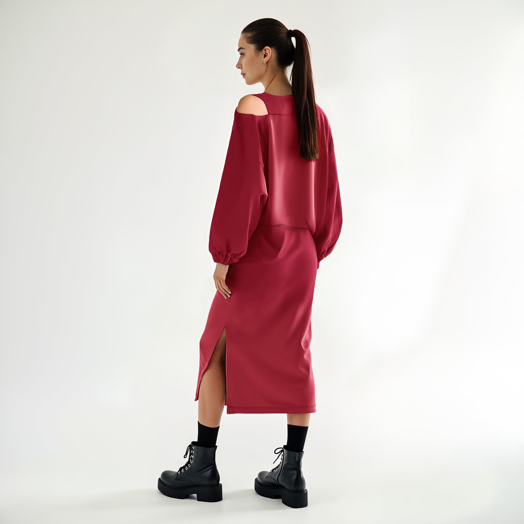 Two-Piece Set with Balloon Sleeves