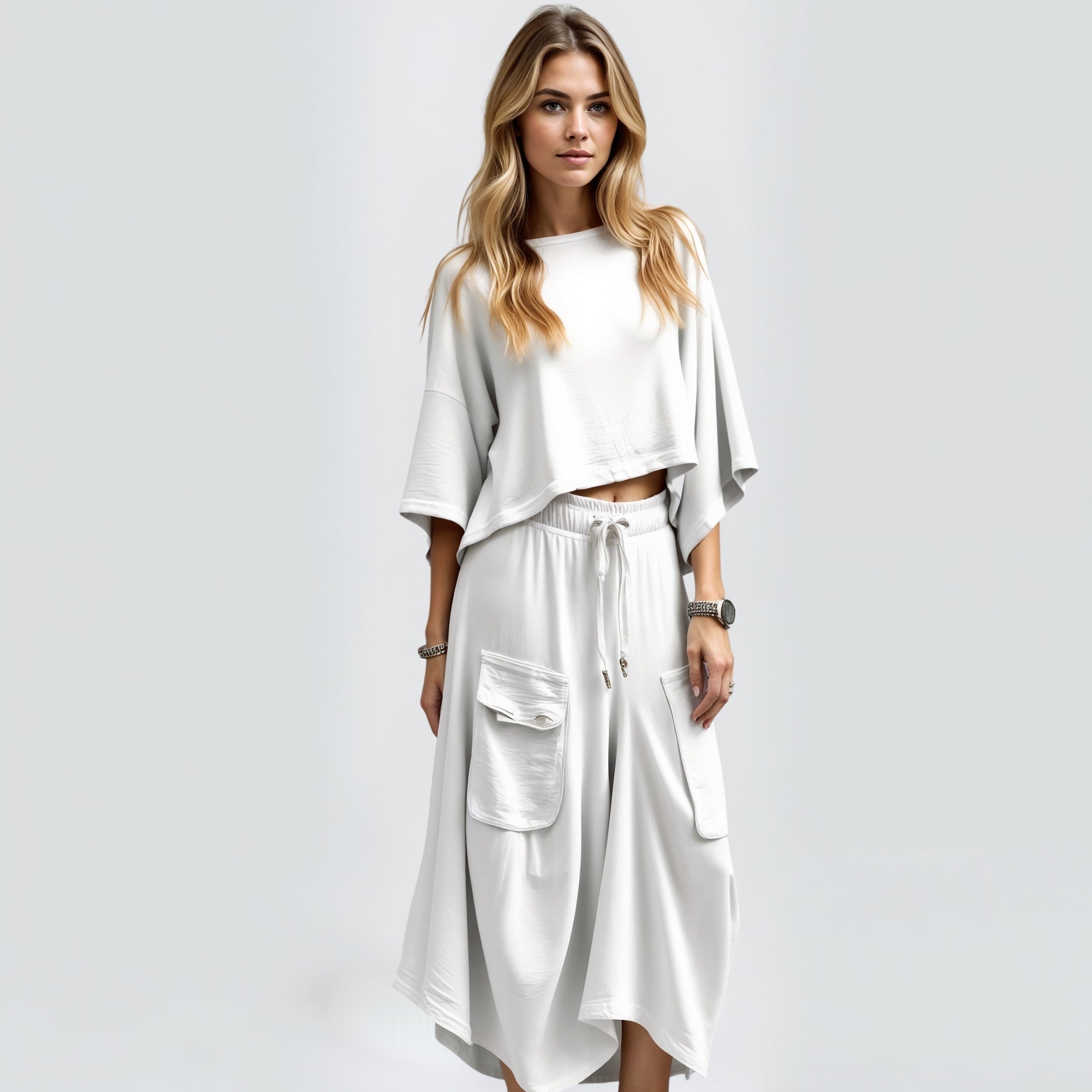 Oversized Top and Loose Pants Set