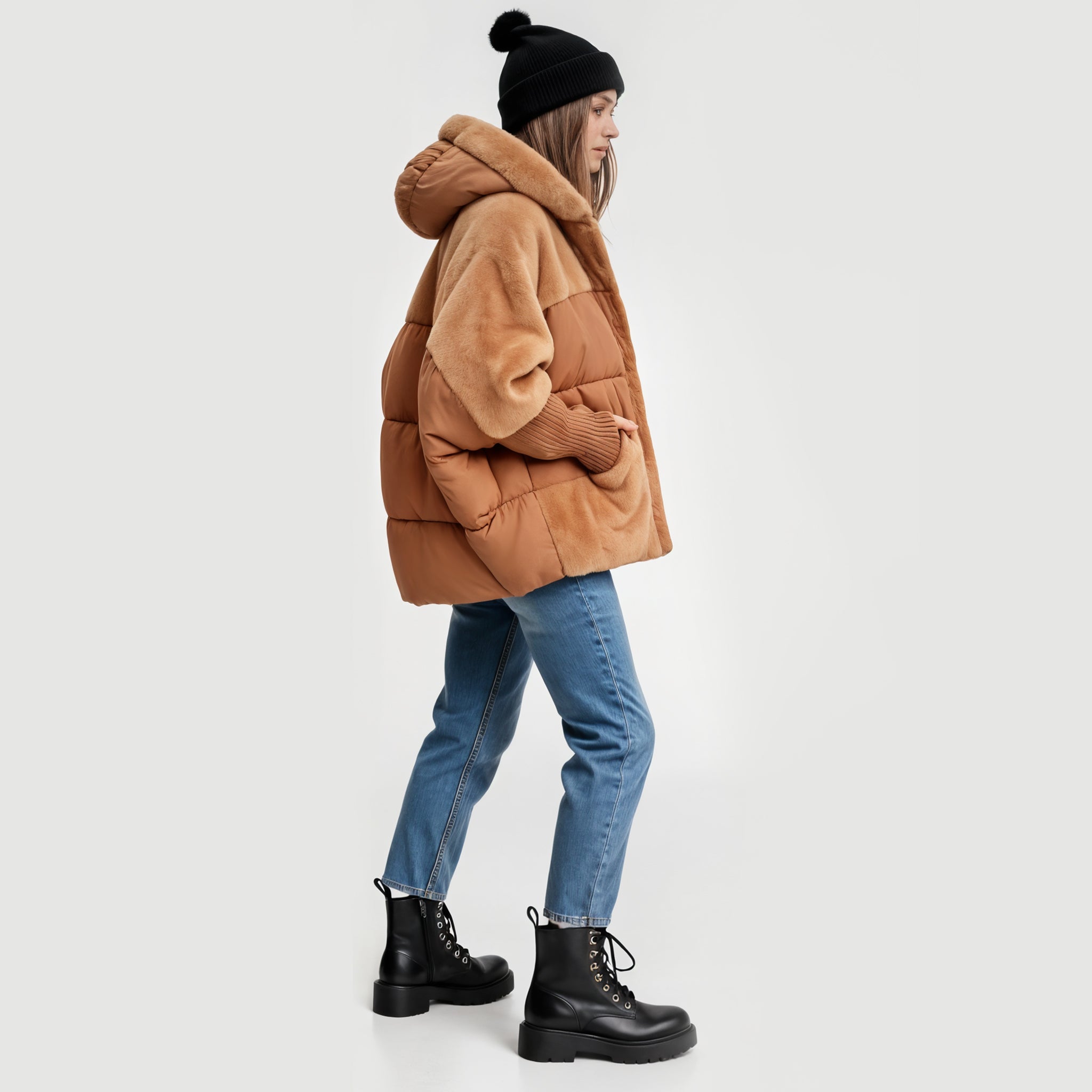 Oversized Faux-Fur Winter Jacket