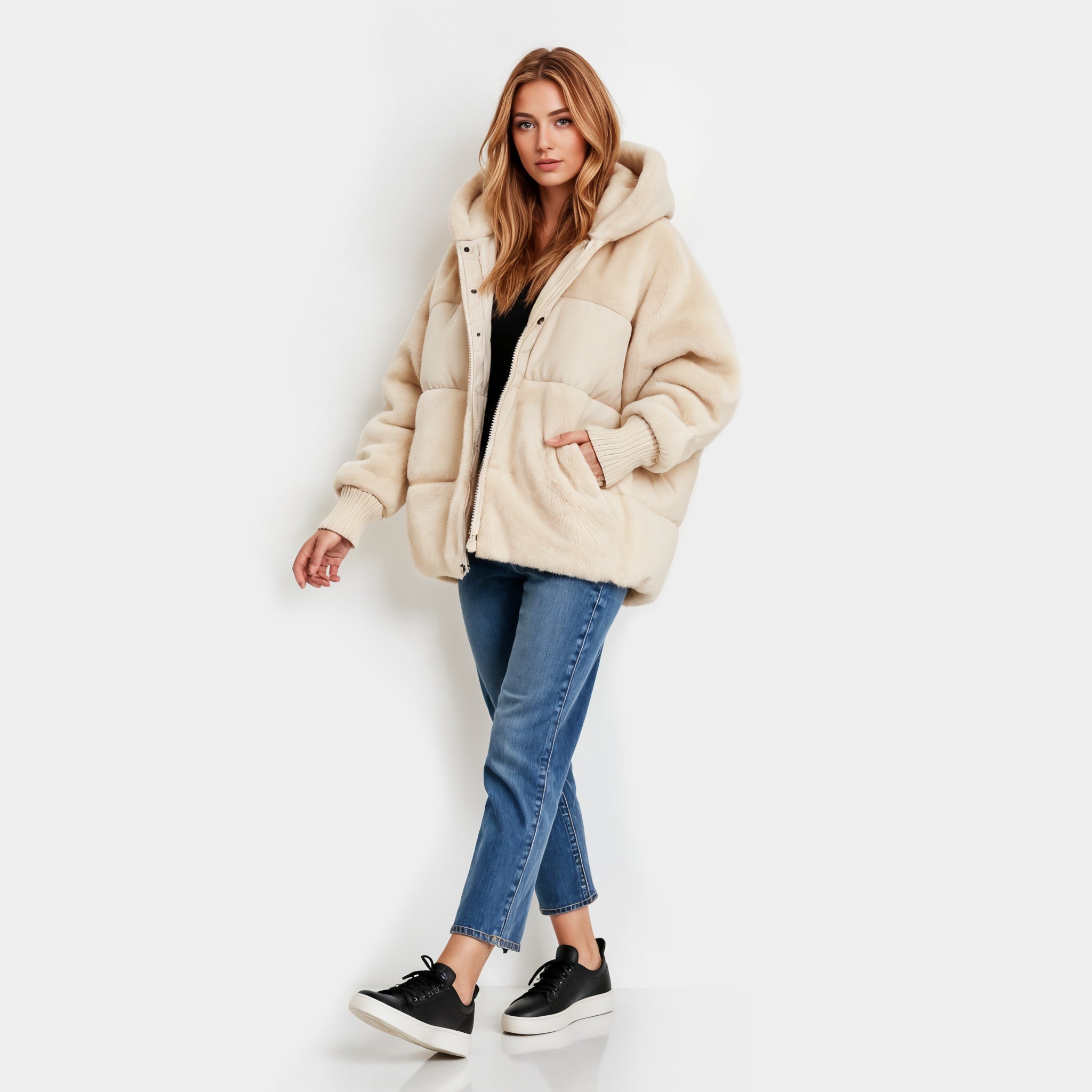 Oversized Faux-Fur Winter Jacket