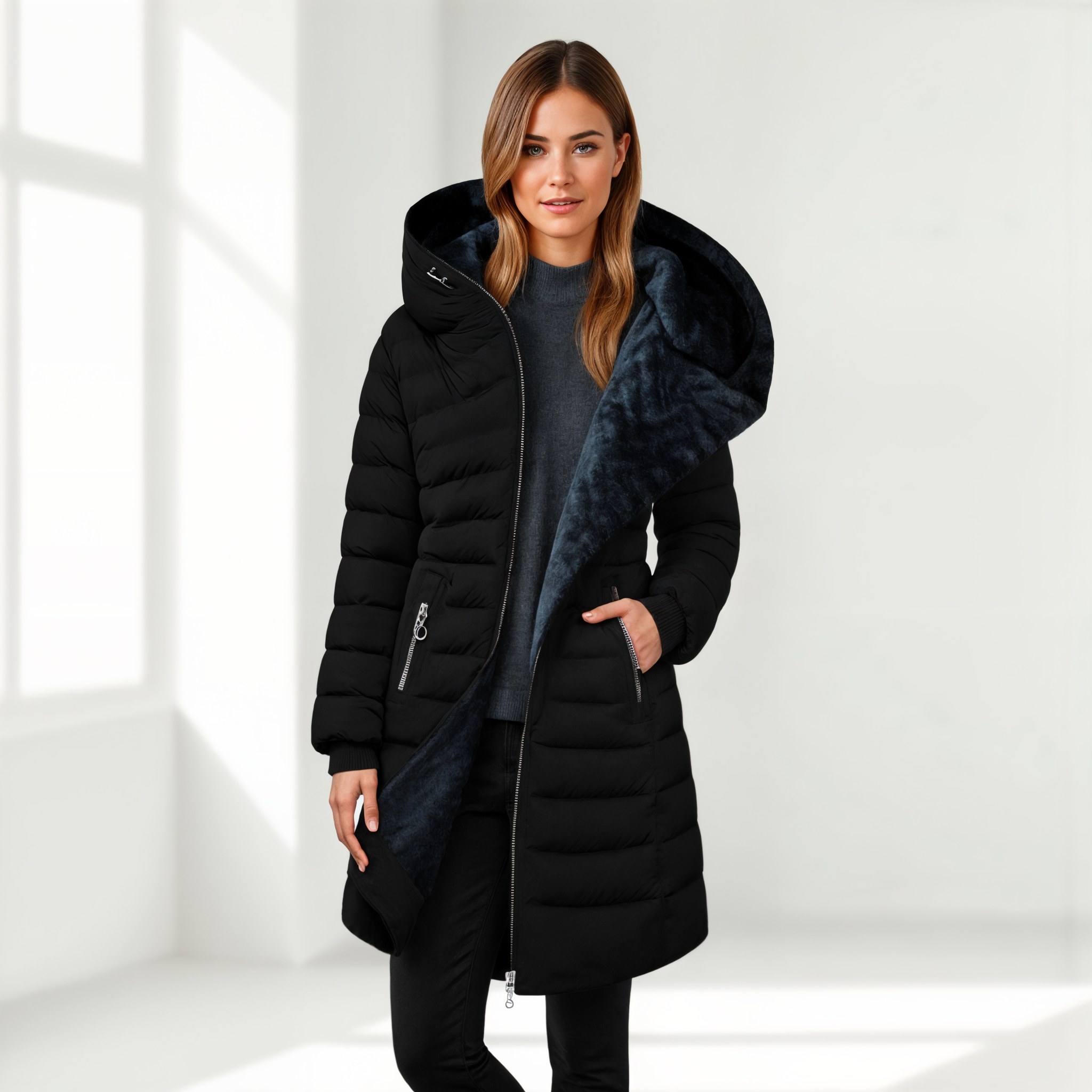 Fur-Lined Puffer Jacket